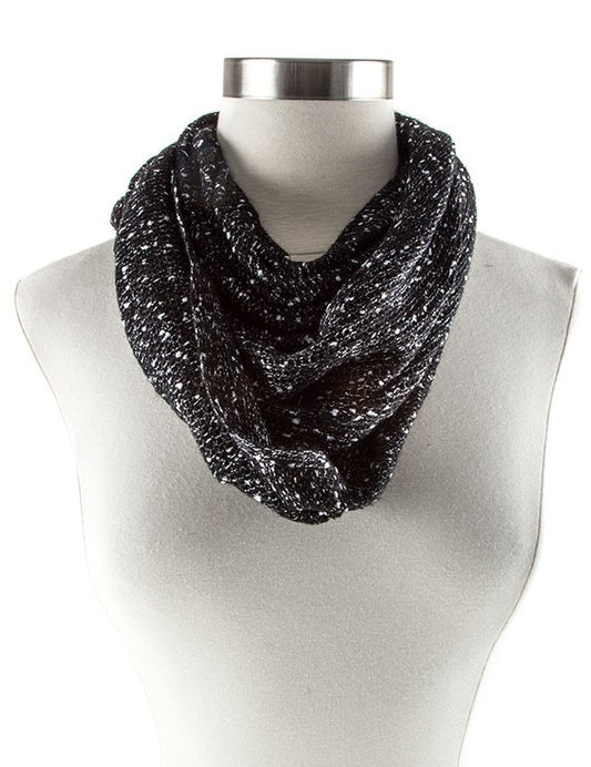 Women's Lightweight Two Toned Knit Infinity Scarf