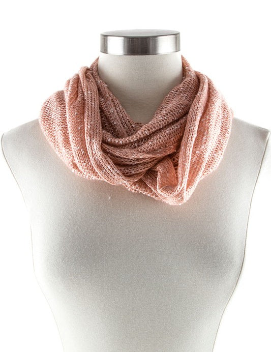 Women's Lightweight Two Toned Knit Infinity Scarf