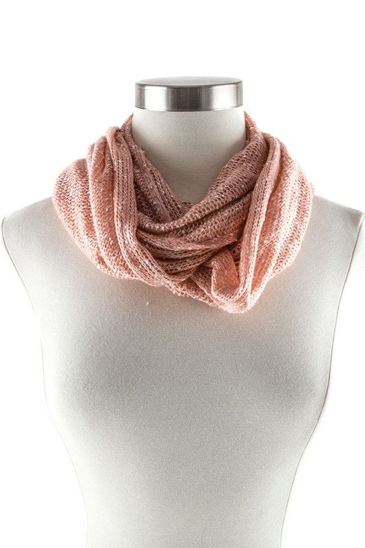 Women's Lightweight Two Toned Knit Infinity Scarf