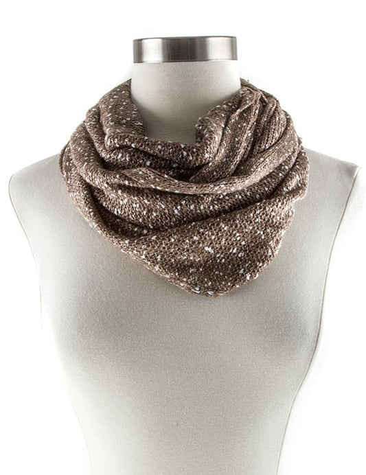 Women's Lightweight Two Toned Knit Infinity Scarf