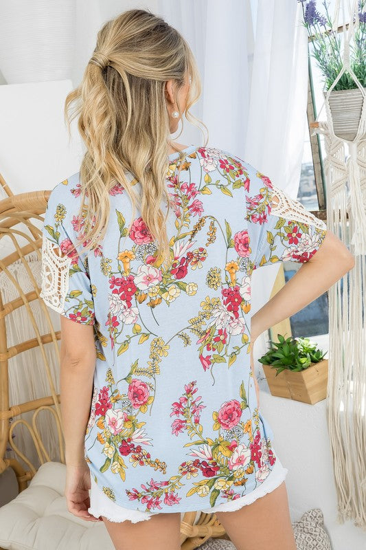 Women's Floral Boxy Top