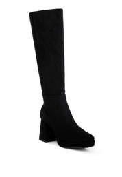 Women's Calf-Length Micro Suede Casual Boots