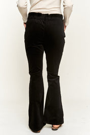 Women's High-Waisted Flared Corduroy Pants