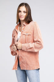 Women's Casual Corduroy Buttoned Jacket