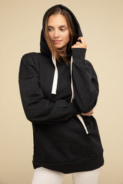 Women's Oversized Longline Hoodie Sweatshirt