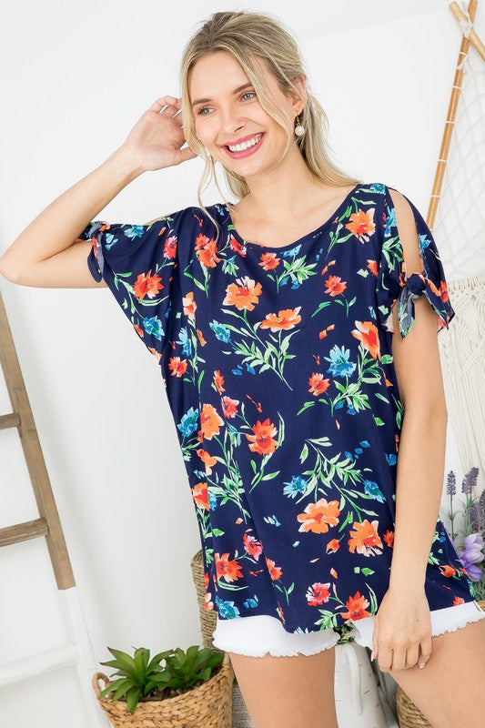 Women's Floral Boxy Top