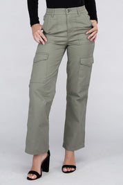 Everyday Wear Elastic-Waist Cargo Pants