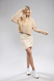 Women's Relaxed Fit Mock Neck Pullover