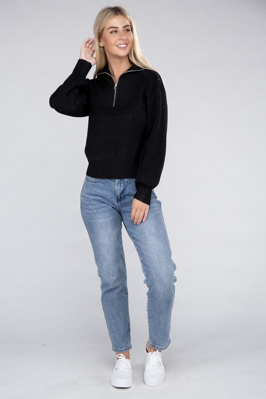 Easy-Wear Half-Zip Pullover