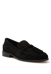 Men's Casual Suede Loafers with Tassel Detail