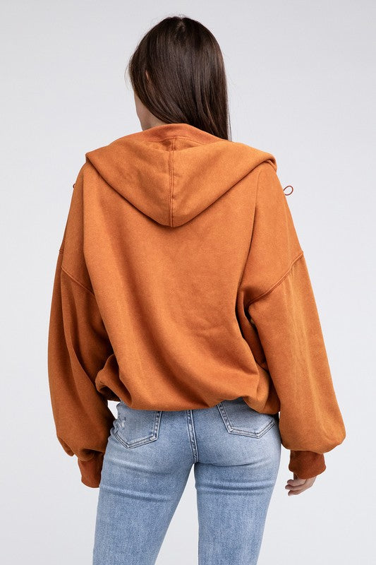 Women's Oversized Stitch Detail Hoodie