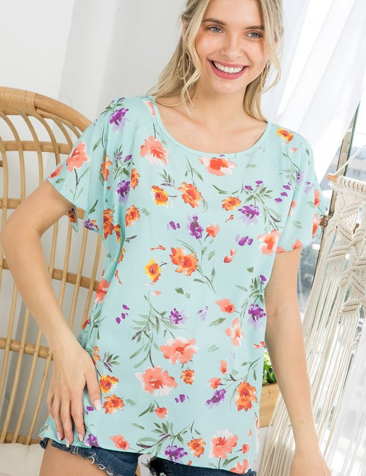 Women's Floral Boxy Top