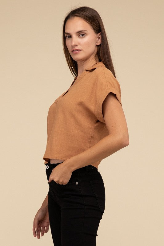 Women's Casual Linen Top