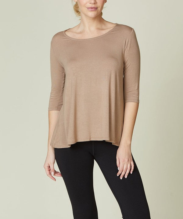 Women's Bamboo Elbow Sleeve Tunic