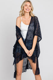 Women's Lace Ruffle Kimono