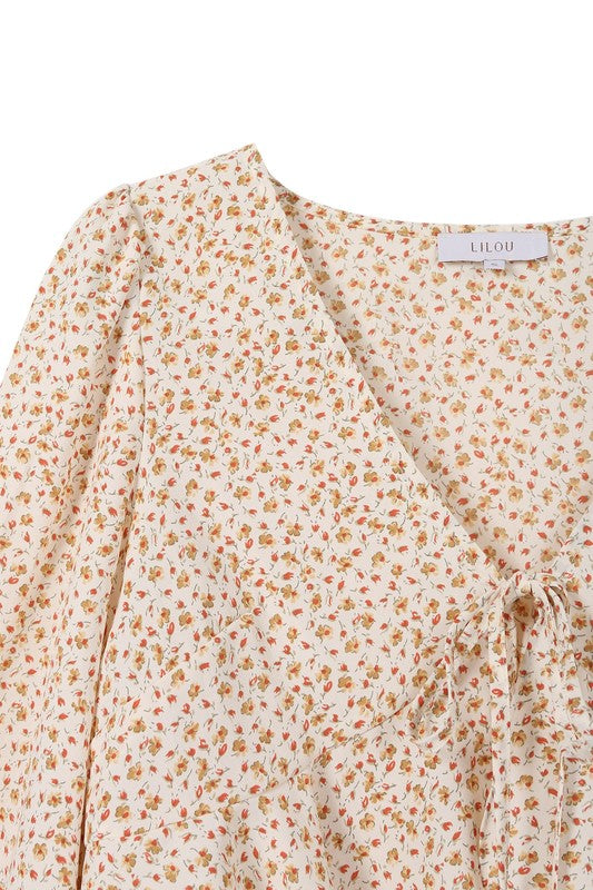 Women's Floral Frill Blouse