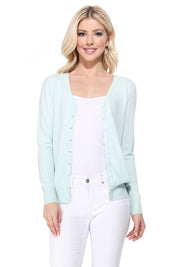 Women's Loose Fit V-Neck Button Down Knit Cardigan Sweater