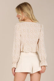 Women's Floral Frill Blouse