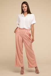 Women's Relaxed Waffle Trouser Pants