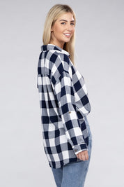 Women's Casual Plaid Flannel Shirt