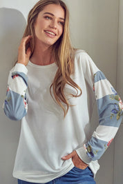 Women's Casual Floral Mix Sweatshirt