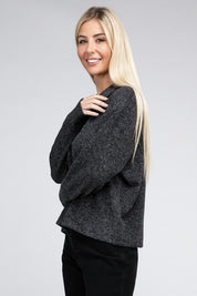 Women's Relaxed Collared Button Front Sweater