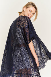 Women's Lace Ruffle Kimono