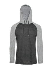 Unisex Lightweight Raglan Hoodie with Contrasting Sleeves