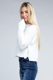 Women's Relaxed Fit Mock Neck Pullover