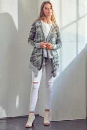 Women's Casual Camouflage Cascade Cardigan