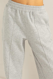 Women's High-Waisted Pintuck Sweatpants