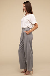 Women's Relaxed Waffle Trouser Pants