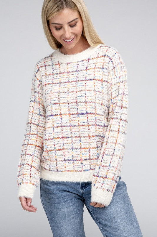 Women's Casual Textured Knit Sweater