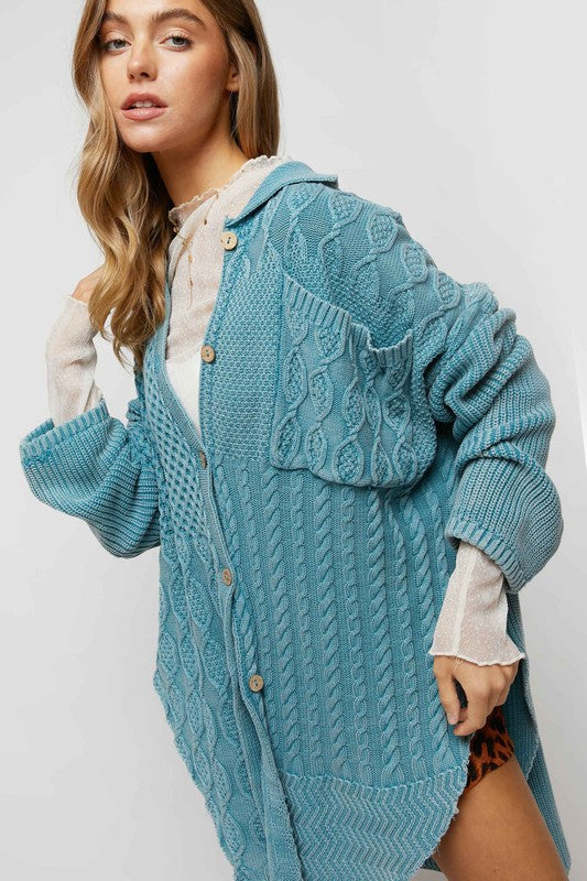 Women's Relaxed Fit Button Down Cardigan