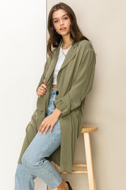 Women's Elegant Oversized Button Front Coat