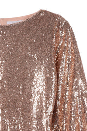 Women's Puff Sleeve Sequin Mini Dress