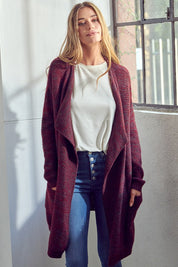 Women's Loose Fit Chunky Knit Cardigan with Pockets