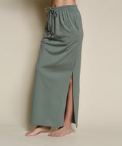 Women's Eco-Friendly Hemp Side Slit Maxi Skirt