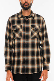 FULL PLAID CHECKERED FLANNEL LONG SLEEVE