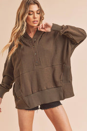 Women's Oversized Cotton Hoodie Pullover