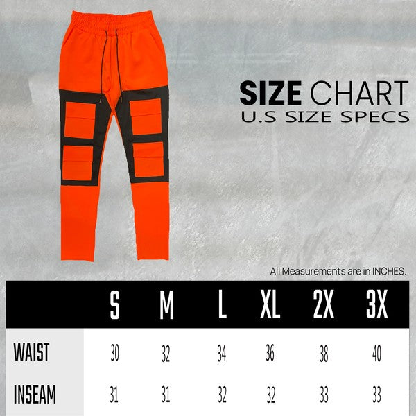 COLOR BLOCK CARGO TRACK PANT