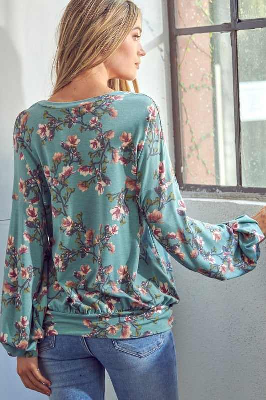 Women's Allover Floral Print Sweatshirts