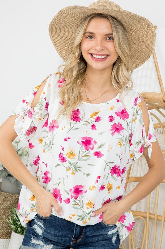 Women's Floral Boxy Top