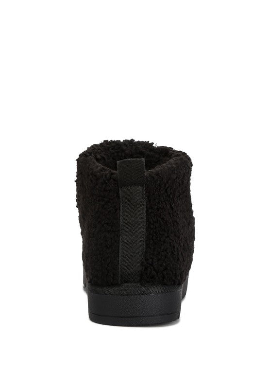 Women's Cozy Fleece Slip-On Winter Boots