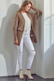 Women's Loose Fit Chunky Knit Cardigan