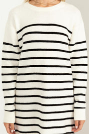 Women's Relaxed Fit Striped Sweater Dress