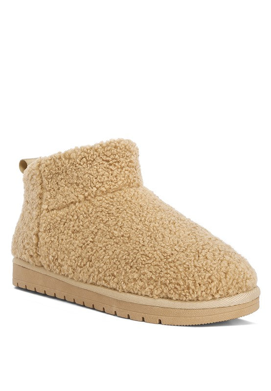 Women's Cozy Fleece Slip-On Winter Boots