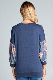 Women's Relaxed Floral Print Casual Top