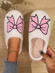 Women's Cozy Bowknot Fuzzy Winter Slippers