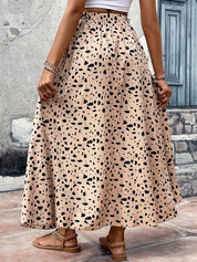 Women's Casual Ruffled Printed Skirt